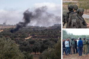 Bilder från ISM-aktivister under skörden 2026, som visar israeliska soldater och bosättare.